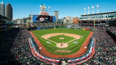 CLEVELAND, OH &#8211;  APRIL 5: A general stadium view of Progressive Field during the fourth inning between the Cleveland Indians and the Boston Red Sox at the opening day game at Progressive Field on April 5, 2016 in Cleveland, Ohio. (Photo by Jason Miller/Getty Images)
